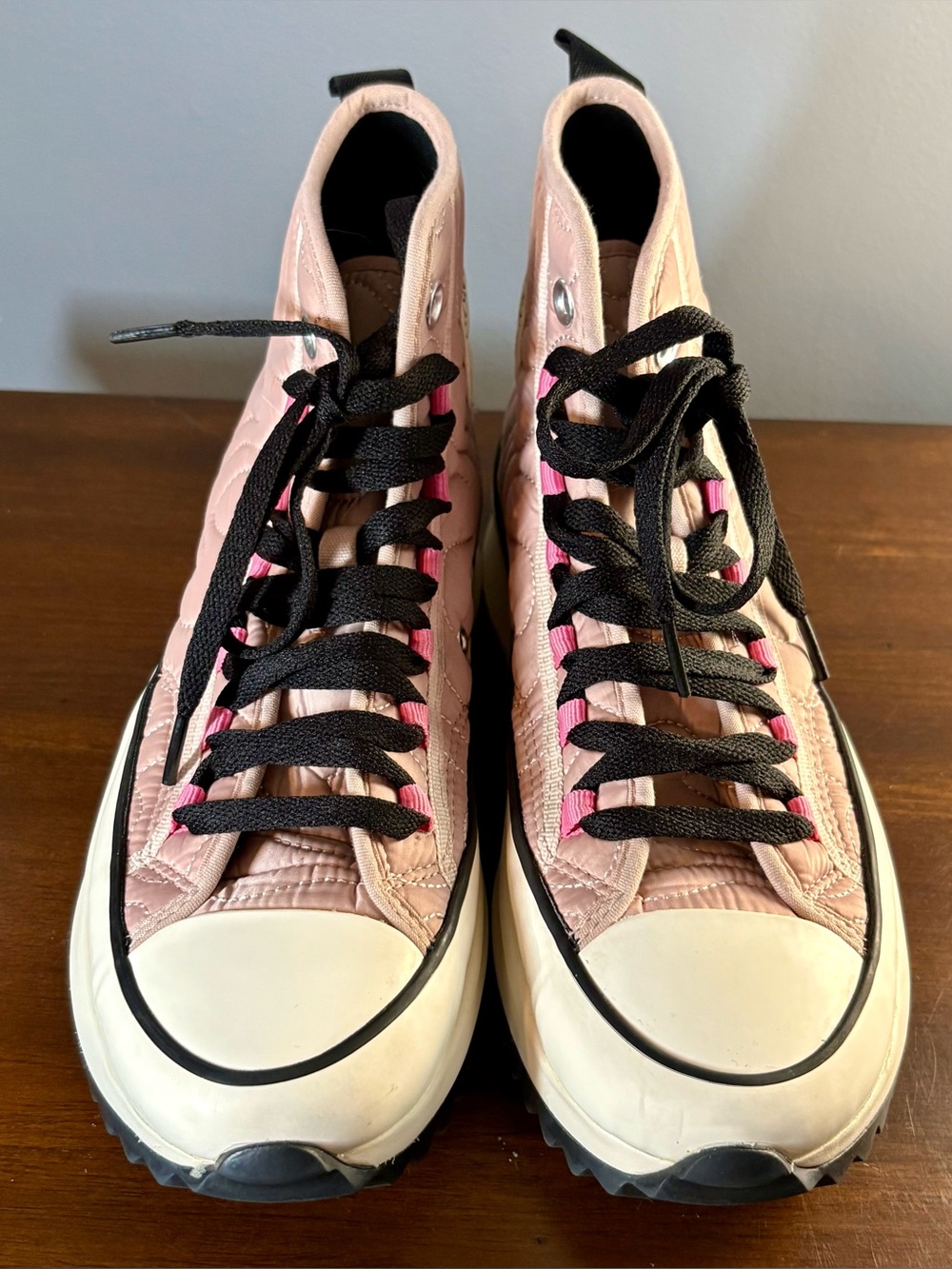 Converse Run Star Hike Platform Quilted High Top - Pink Sage (Womens) Size 7.5 - Picture 3 of 7